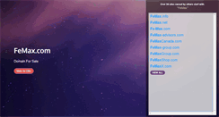 Desktop Screenshot of femax.com